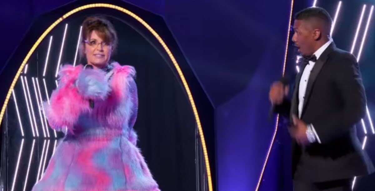 Sarah Palin Raps ‘Baby Got Back’ and Unveiled as Cotton Candy Bear on the Masked Singer