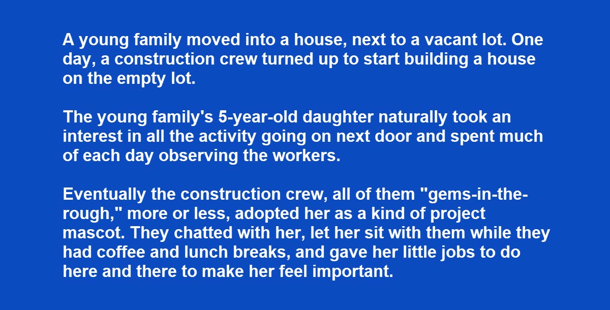 Little Girl Starts Talking to a Construction Crew and Picks up Some Bad Habits