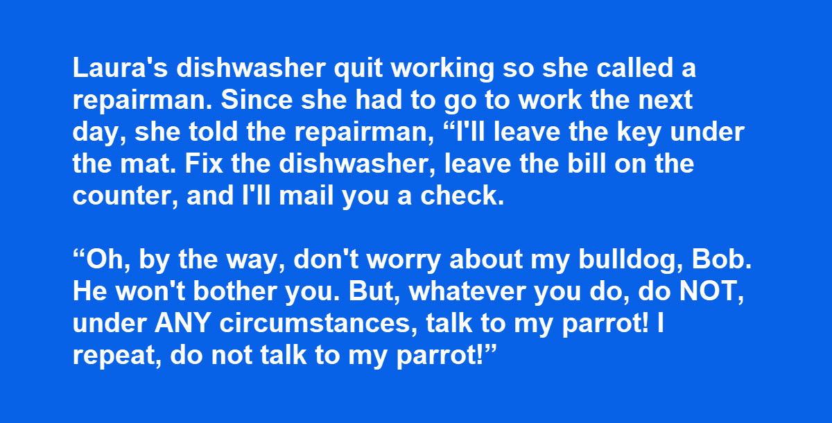 Woman Leaves Instructions for Repairman but He Decides Not to Listen
