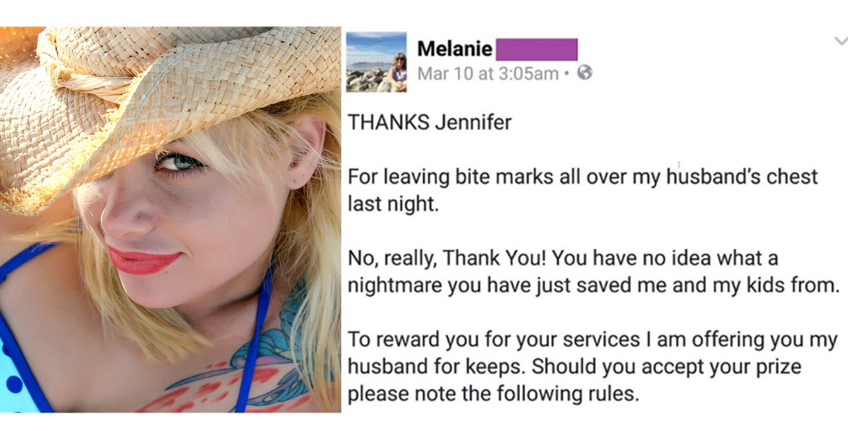 Wife Discovers Husband’s Secret Mistress and Sends Her a Hilarious Thank You Letter