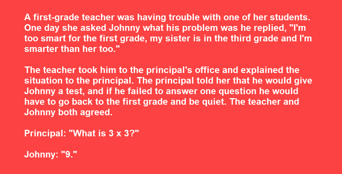 Child Convinces His Principal to Let Him Skip Two Grades by Answering Unusual Questions