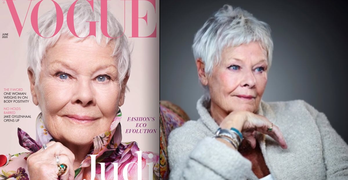 85-Year-Old Actress Judi Dench Makes History as Oldest Person Featured on Vogue Cover