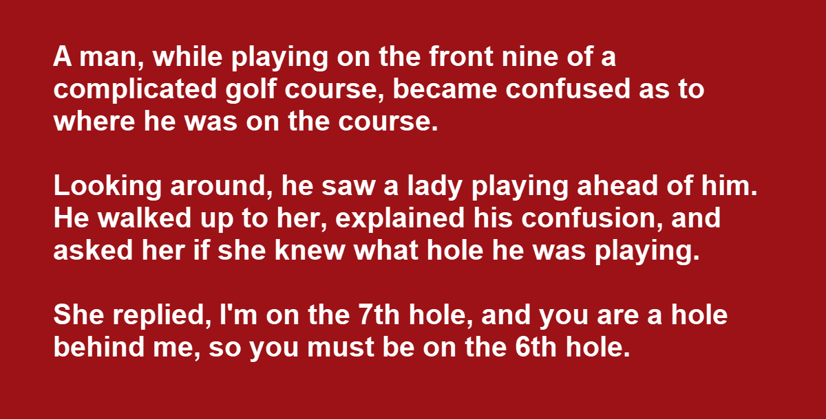 Female Golfer Expects Man to Laugh at Her, but She Had the Last Laugh