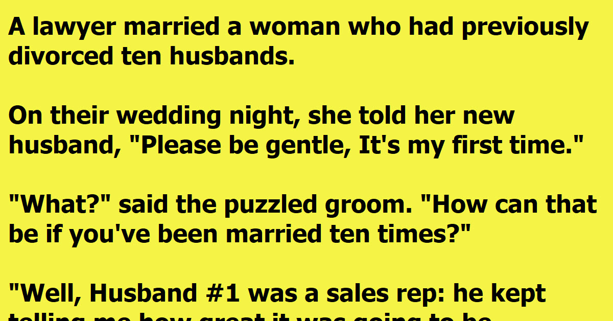 A Woman Married 10 Times Shares A Secret With Her Lawyer Husband On Their Wedding Night