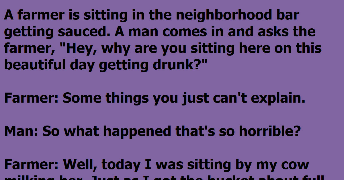 A Farmer Tells The Saddest And Most Unbelievable Tale At The Local Pub