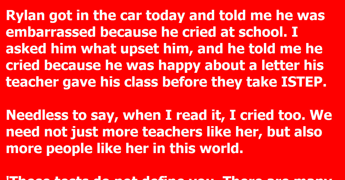 A Mother Reacts As Any Mom Would When Her Son Brought Home A Letter From School