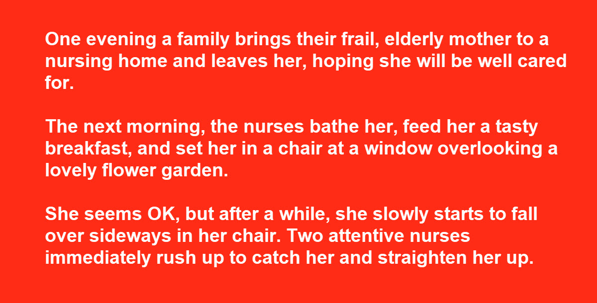 Old Woman in Nursing Home Reveals Surprising ‘Mistreatment’ by Staff