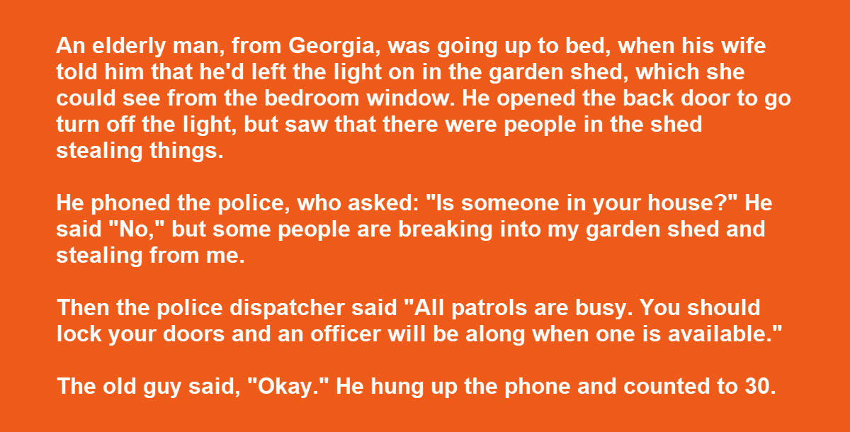 Cops Were too Busy to Help Him, but His Next Idea Was Genius