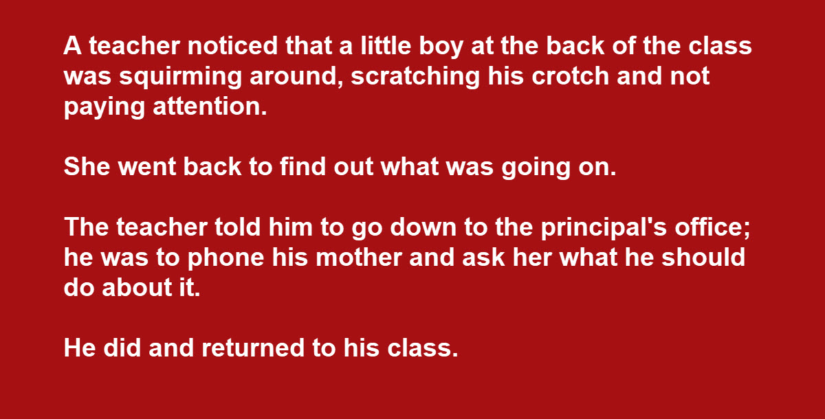 Teacher Is Shocked to See a Boy Doing Something Questionable in Class