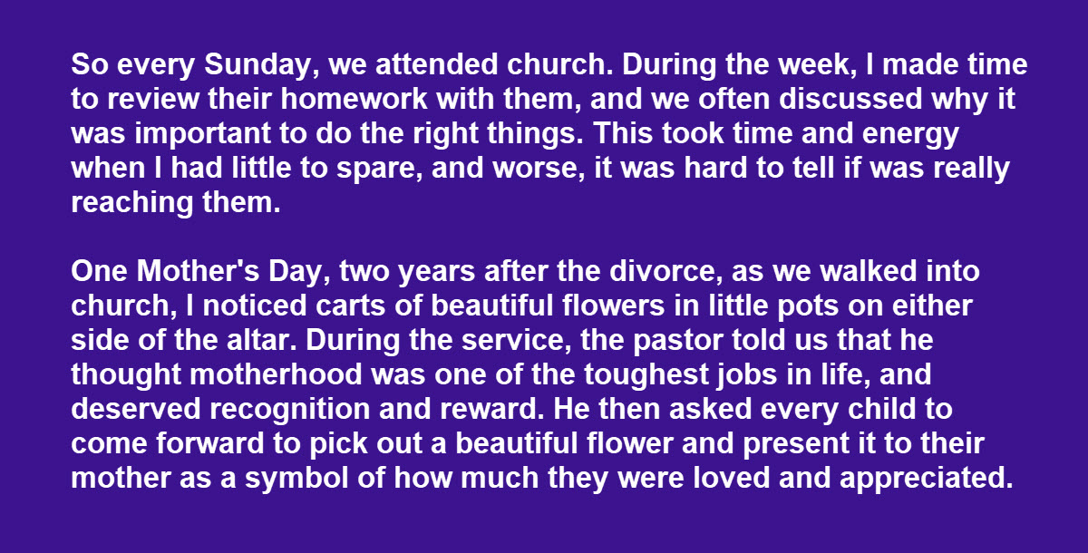 Single Mom Is Mortified When Her Children Embarrass Her at Church