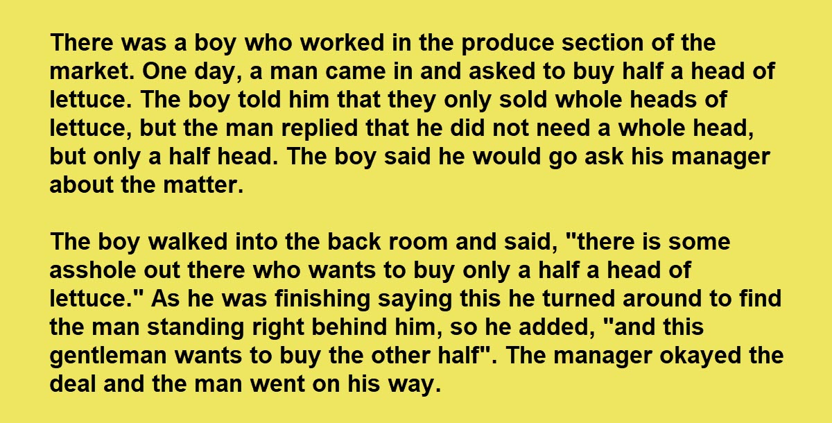 A Boy Almost Gets Fired, Saves His Job with a Genius Reply