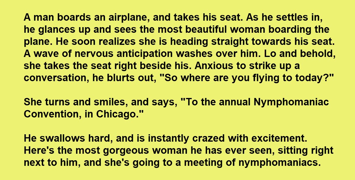 Gorgeous Lady Sits Next to a Nervous Man on a Plane, He Has the Chance of a Lifetime