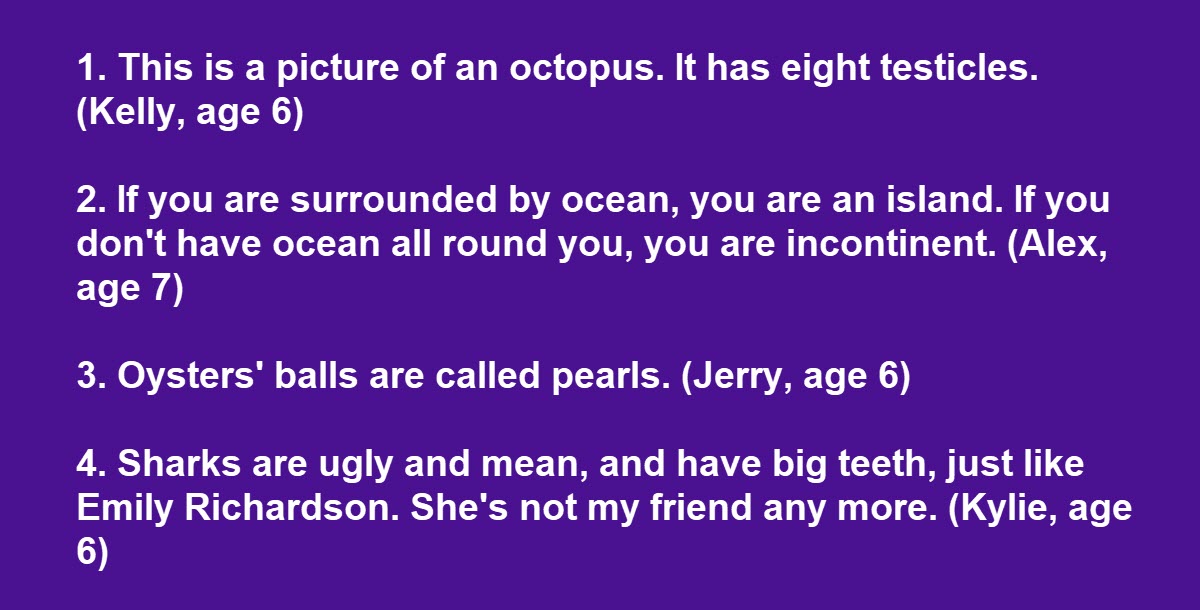 Elementary Teacher Asks Kids to Write About the Ocean, Instantly Regrets It