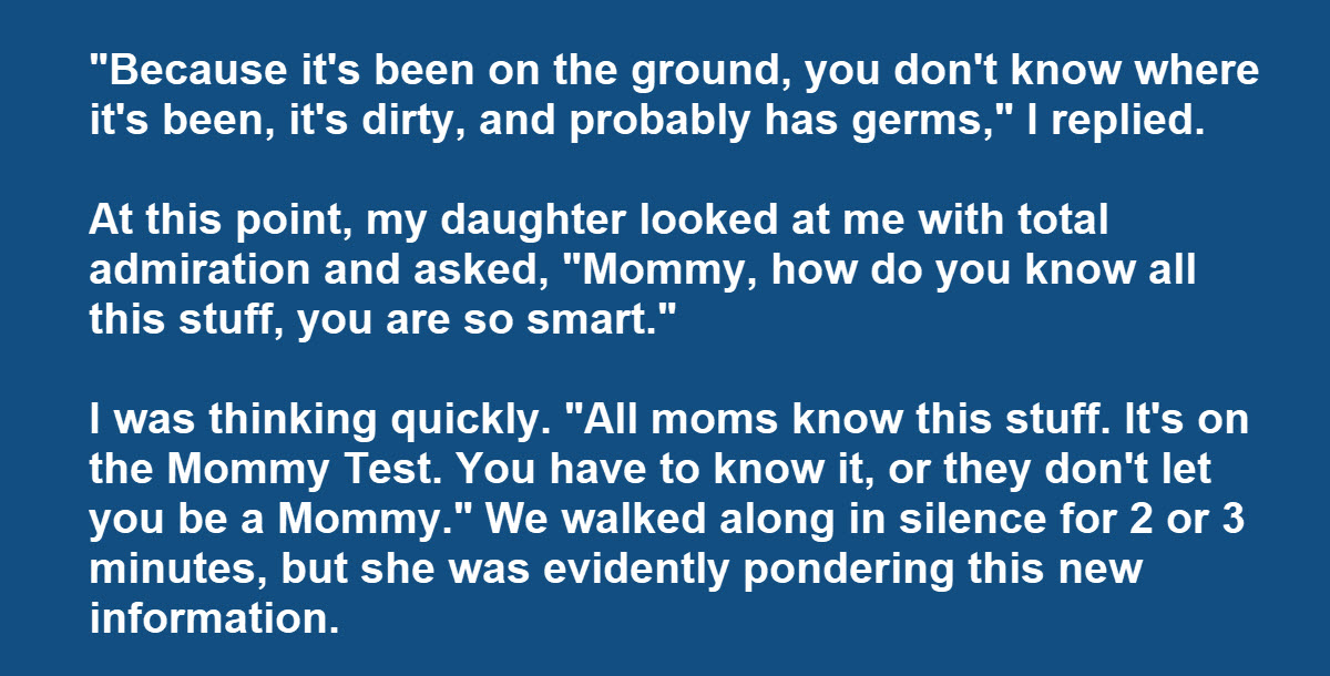 Daughter Thinks Her Mom Is a Genius, but Has a Question About the ‘Mommy Test’