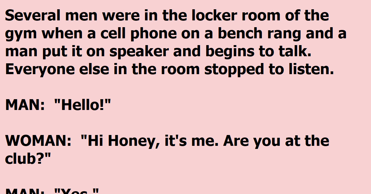 A Man Picks Up His Phone In The Locker Room And Has The Strangest Conversation