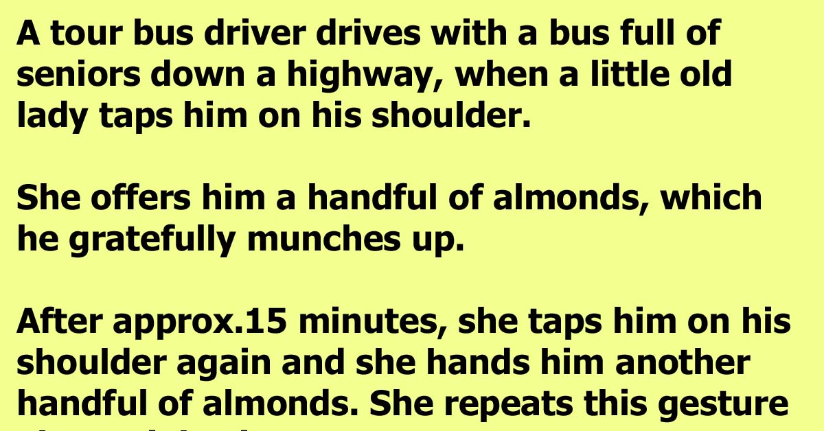 A Bus Driver Gets An Unexpected And Alarming Lesson About Why Old People Don’t Like Almonds