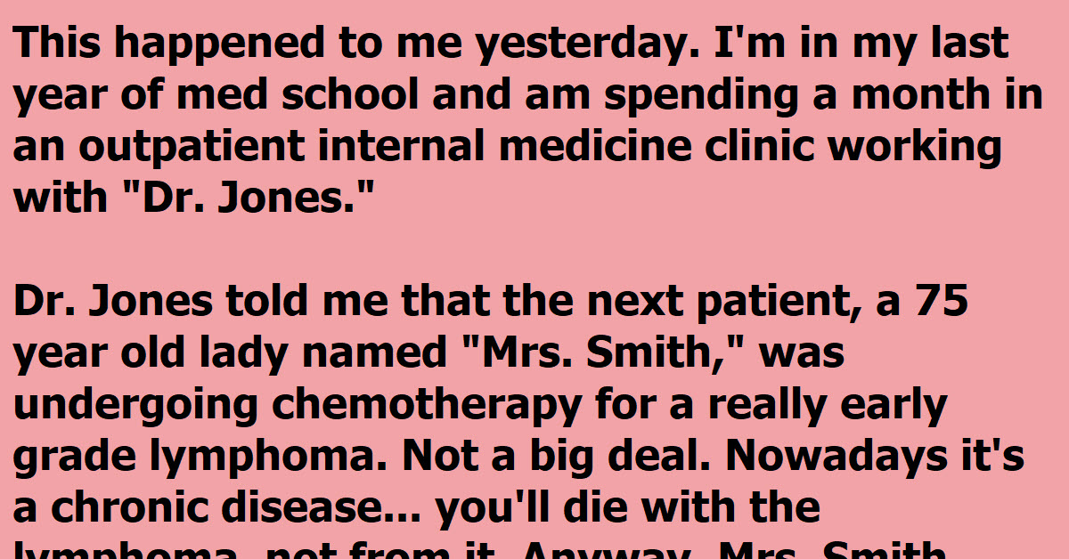 An Old Lady ‘Doesn’t Know’ She Has Lymphoma And The Doctor Who Told Her Freaks Out