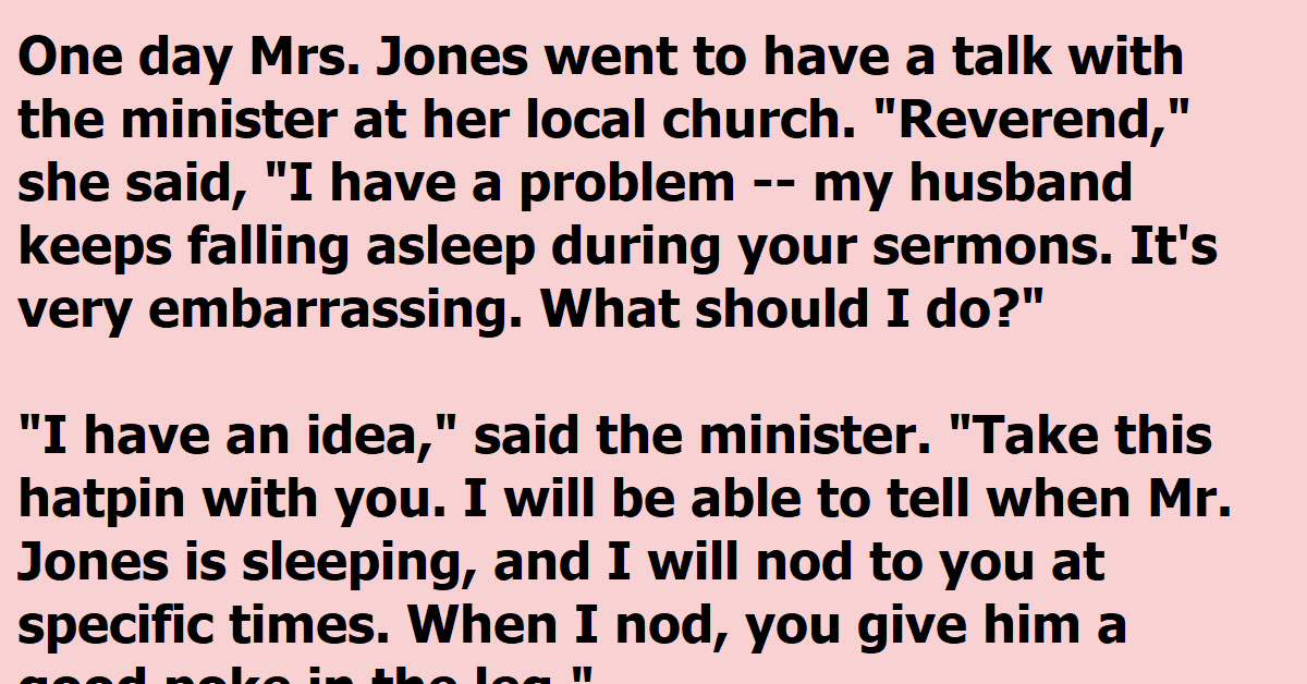 A Woman Sticks Her Husband To Kep Him Awake At Church And Takes Things A Step Too Far