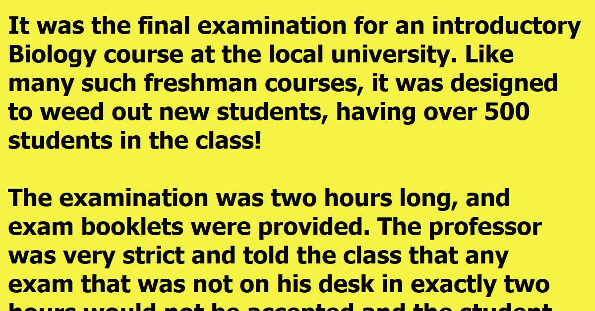 A College Freshman Cheats On His Exam And Comes Up With A Plan To Get Away With It