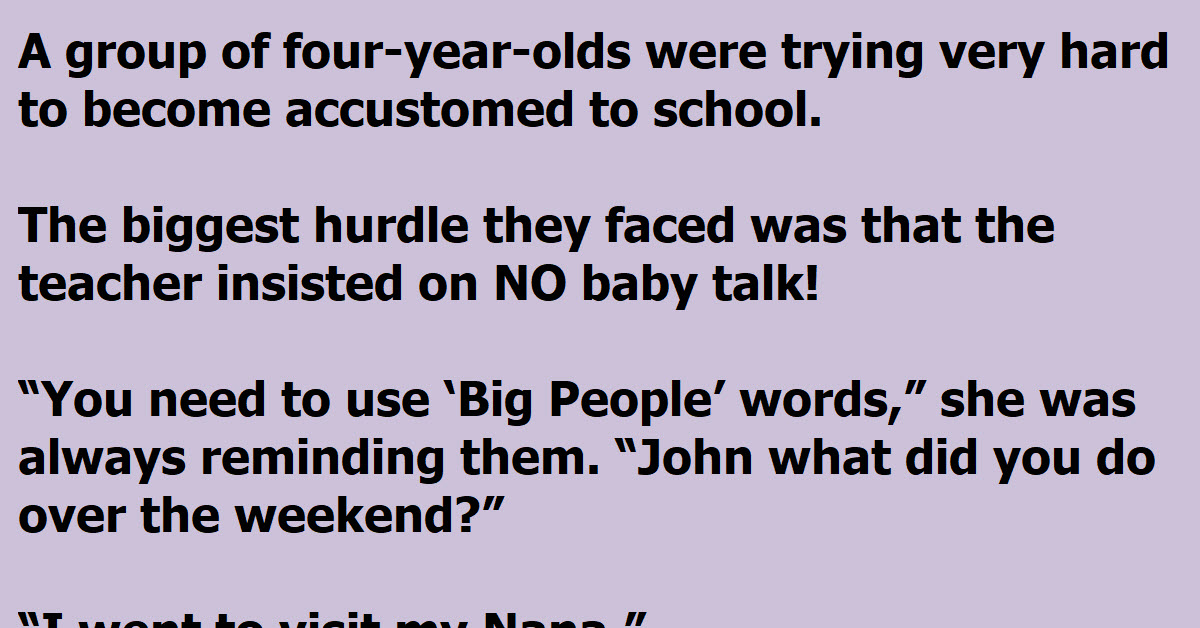 A Teacher Tells Her Students To Use ‘Big People Words’ And Then Regrets It