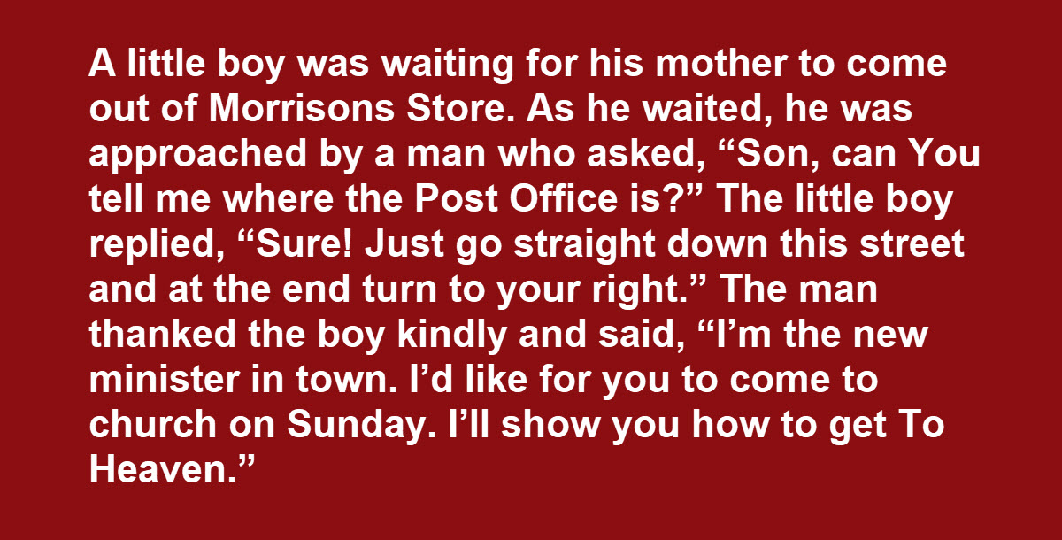 Man Asks the Wrong Little Boy How to Get to the Post Office