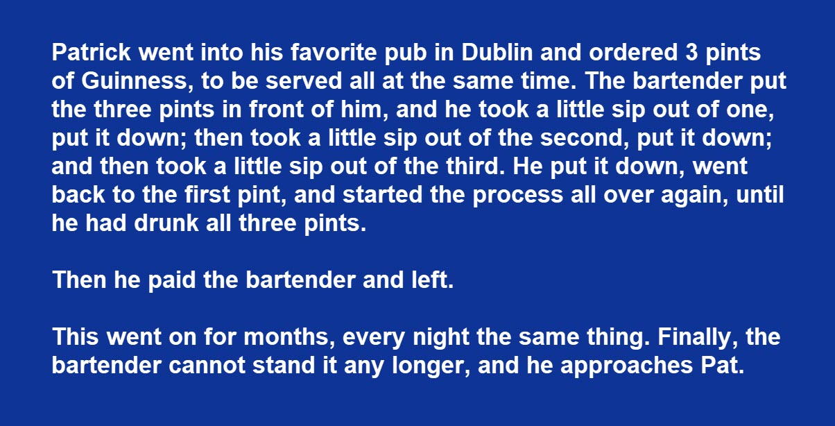 What Happens When an Irishman Decides to Stop Drinking