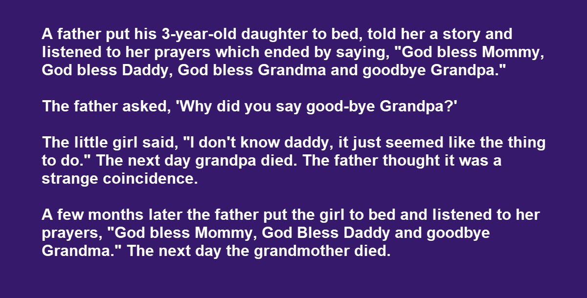 A Man’s Little Girl Says Something Terrifying in Her Bedtime Prayers