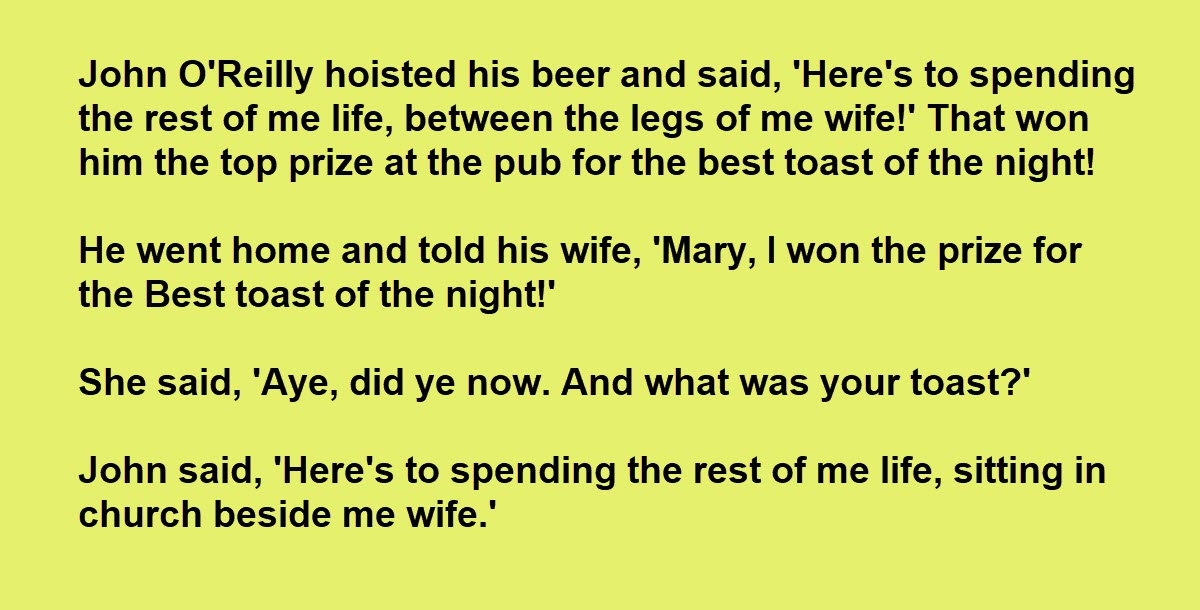 Irishman Says Something Lewd About His Wife at the Pub, Creates Huge Misunderstanding