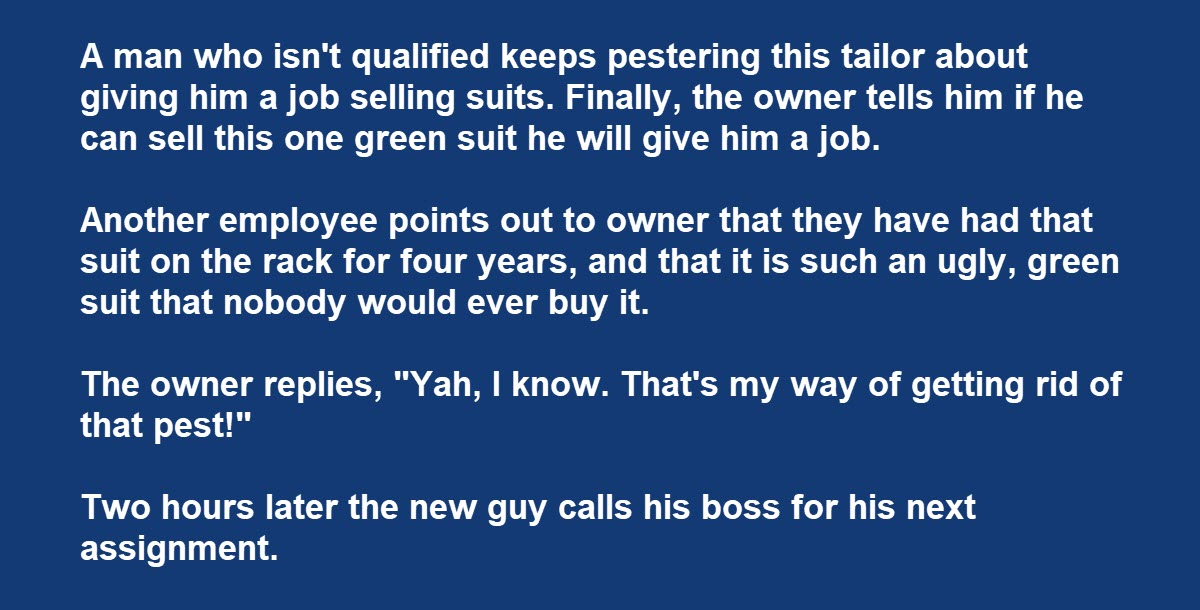 Man Insists on Being Hired for a Job He’s Not Qualified For, Owner Gives Him a Test