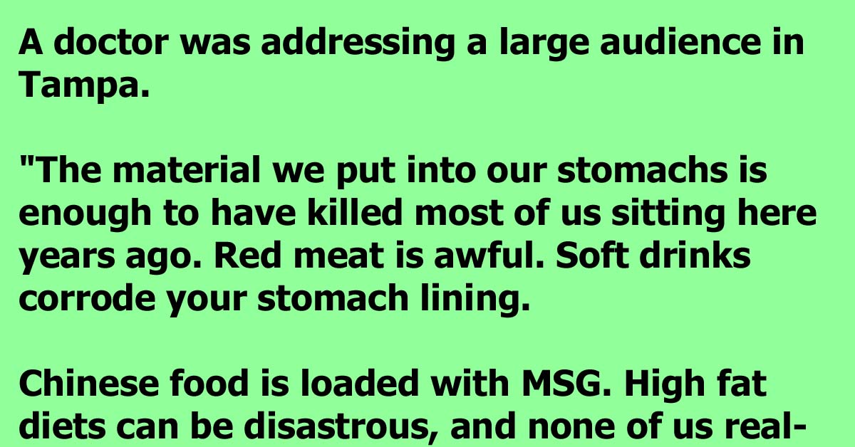 An Old Man Listens To A Doctor Discussing Everything Bad With Our Diets And Shuts Him Down Hard