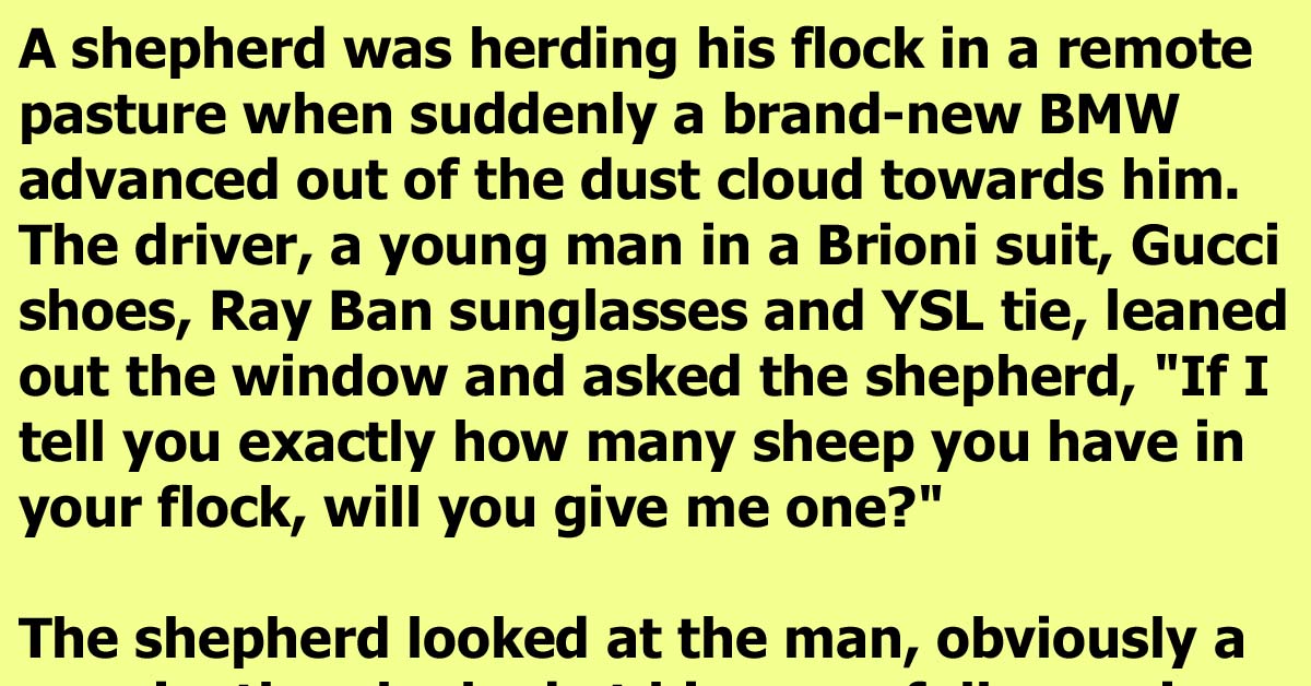 A Lowly Shepherd Is Able To Get The Better Of A Yuppie Stranger