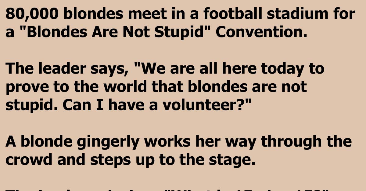 80,000 Blondes Gather In A Stadium And It Isn’t Long Before Pandemonium Breaks Out