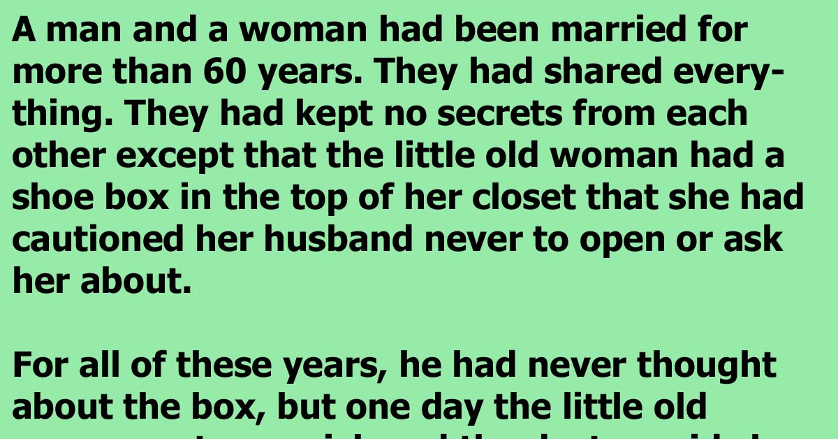 An Old Lady Shows Her Husband A Box Of Money That Sums Up Their Life Perfectly