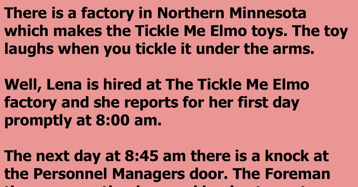 A Woman Almost Gets Fired At The ‘Tickle Me Elmo’ Factory