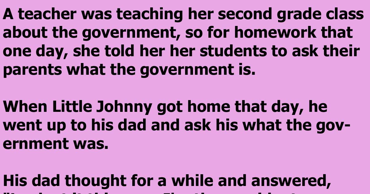 Little Boy Is Awakened To A Hilarious Revelation About The State Of The Government