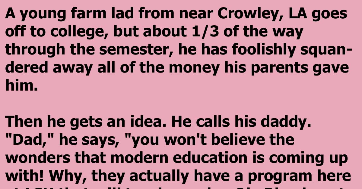 A Young Man At College Uses The Family Dog To Get More Money From Dad