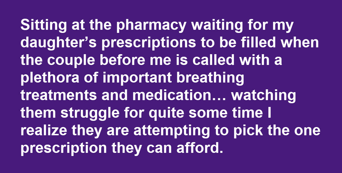 When She Noticed a Couple Struggling at the Pharmacy, She Did Something About It