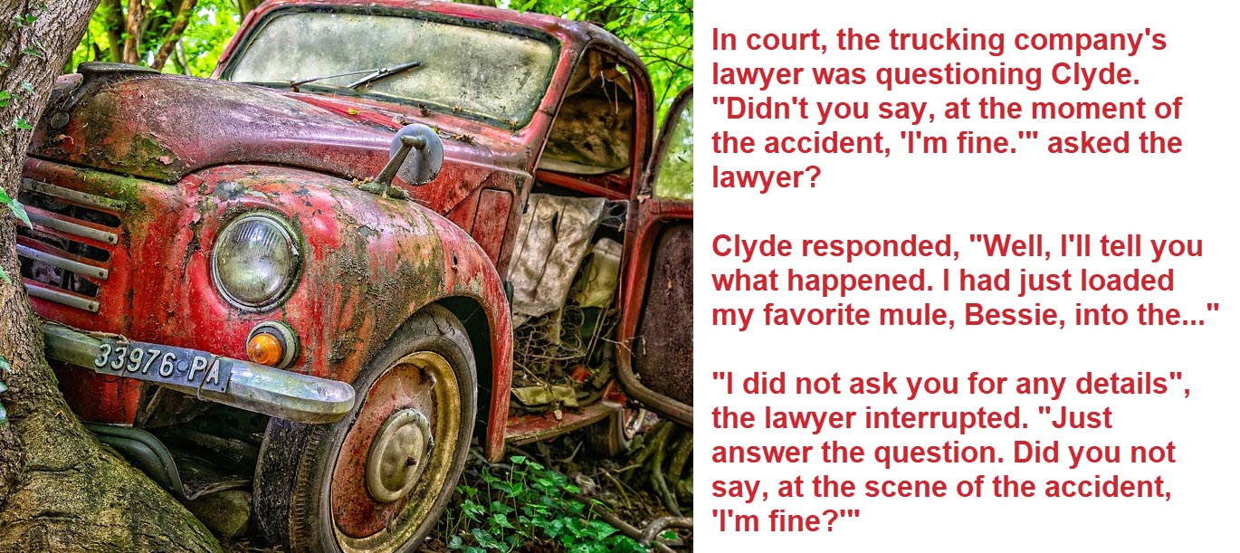 A Farmer Had a Car Accident, Answers a Judge’s Questions in the Most Hilarious Way
