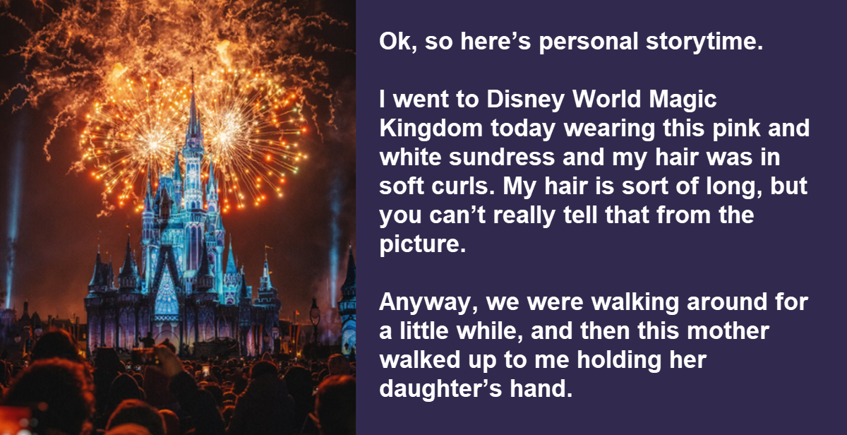 A Woman Gets a Surprise When She’s Approached by a Little Girl at Disneyland