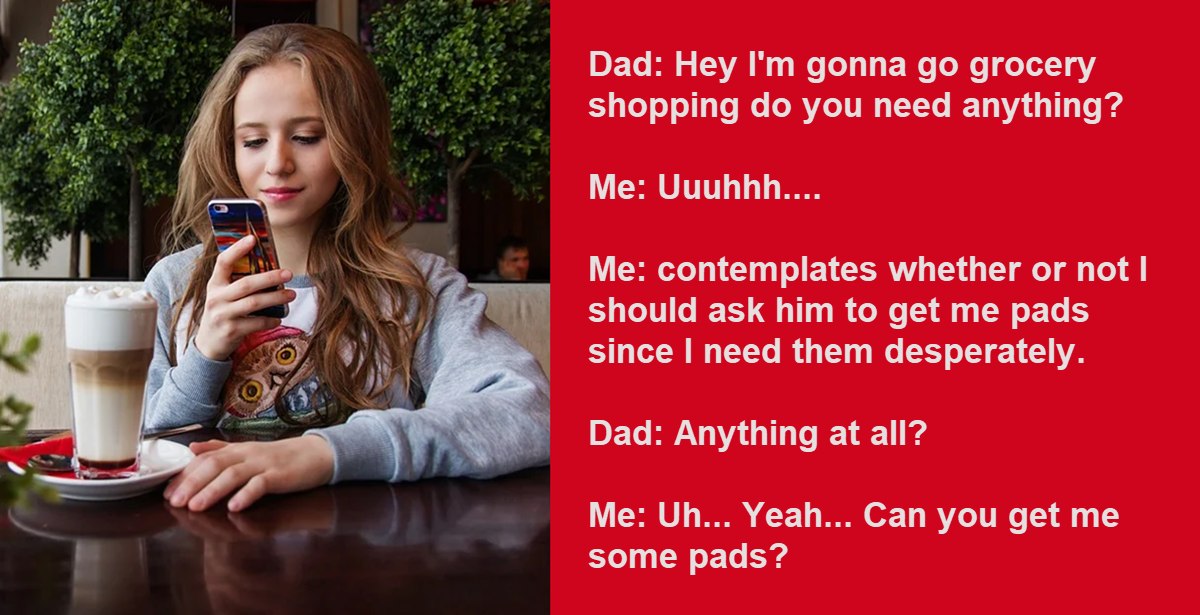 She Feels Awkward Asking Her Dad to Buy Hygiene Products, but He Has Strong Opinions About It