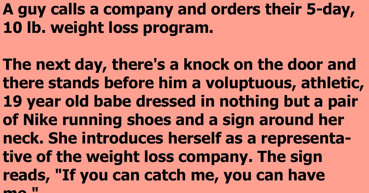 A Man Orders An Extreme Weight Loss Program And Is Delighted