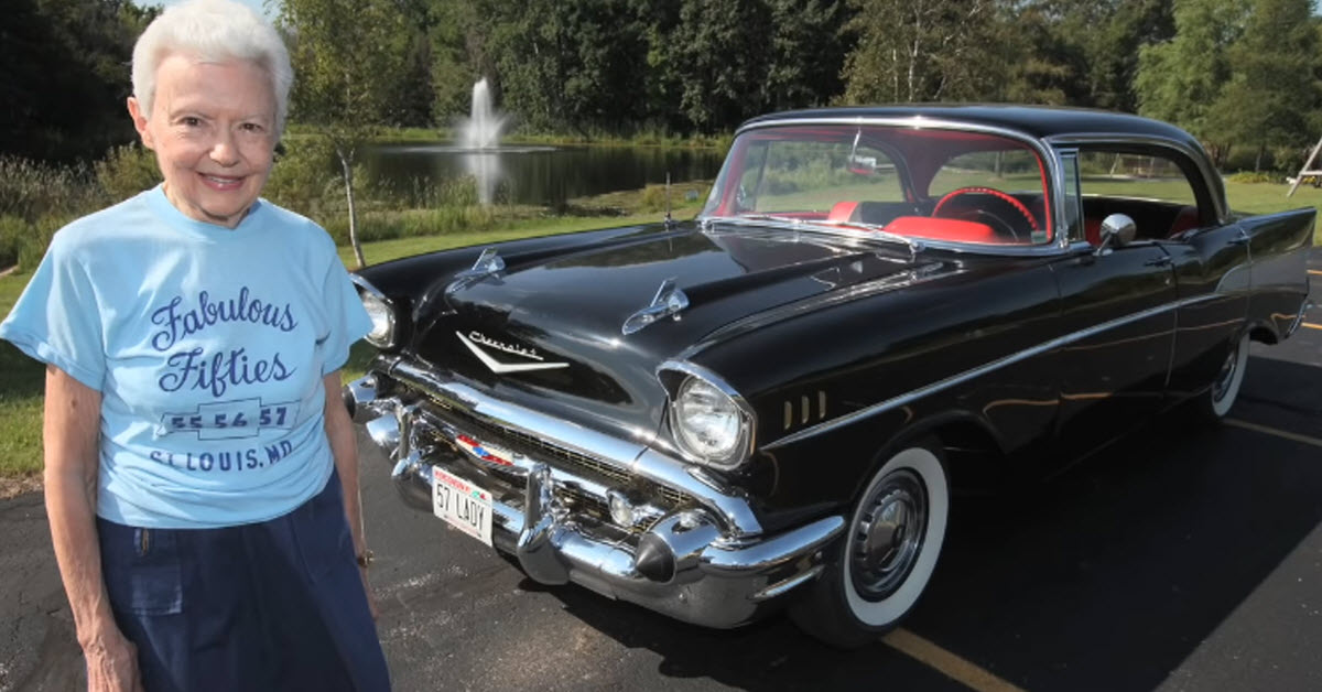 A Woman Drives A ’57 Chevy For Over 6 Decades