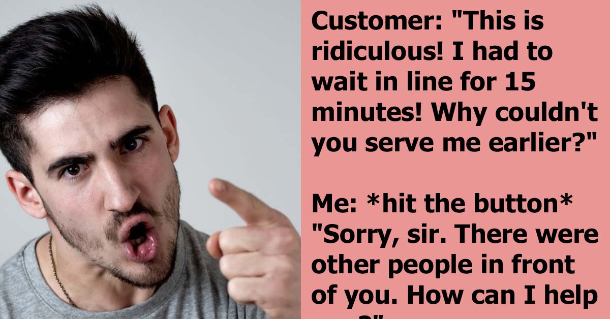 A Customer Loses His Cool And Gets What He Has Coming To Him With A Single Word