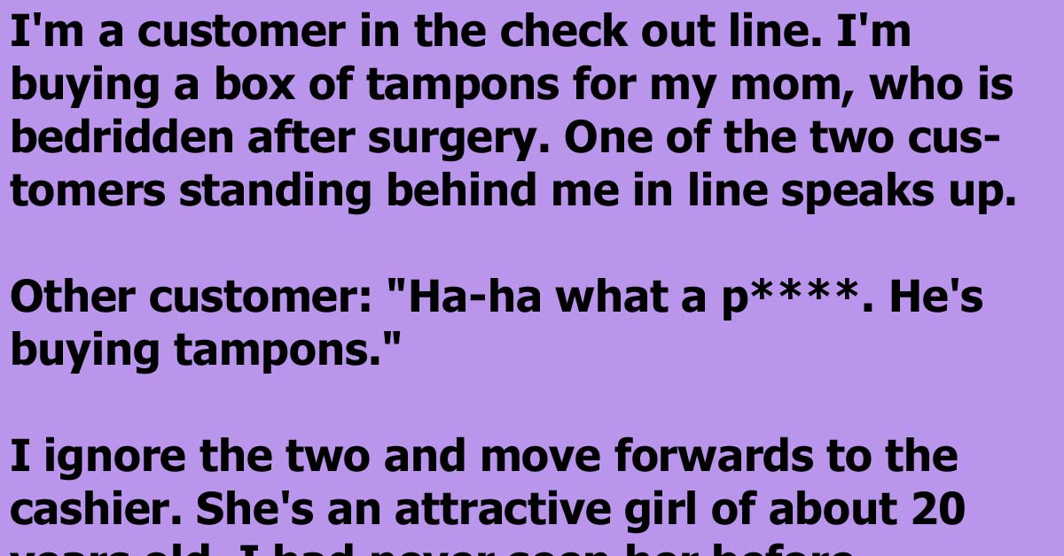 A Man Gets Sweet Revenge After Being Bullied For Buying Tampons