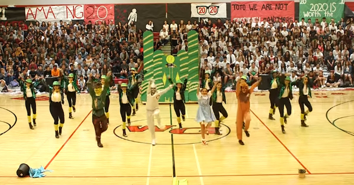 High School ‘Wizard Of Oz’ Dance Routine Is The Best Pep Rally Ever