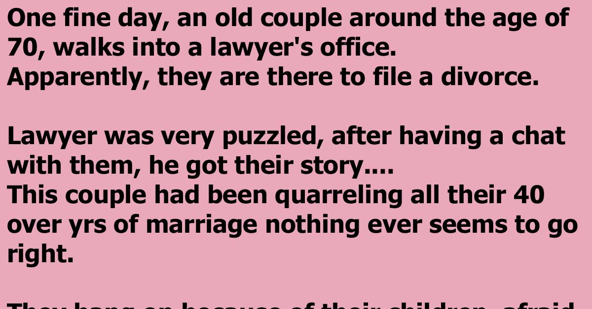 70-Year-Old Woman Wants A Divorce And Learns A Lesson Too Late