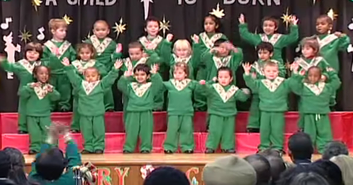 Little Kids ‘Rock Around The Christmas Tree’ In A Most Adorable Performance