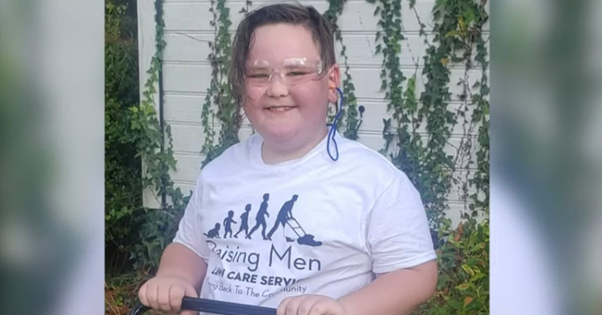 9-Year-Old Helps Disabled, Veterans And Seniors By Mowing Lawns For Free