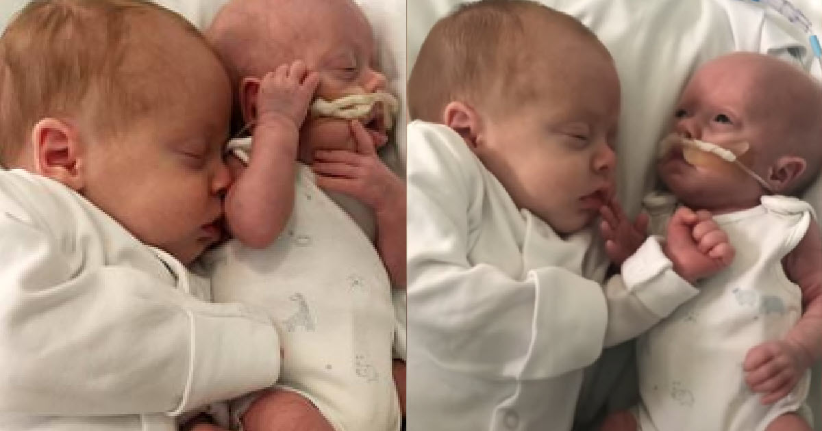 Gravely Sick Preemie Has Miracle Recovery Thanks To Loving Bond With Twin Brother