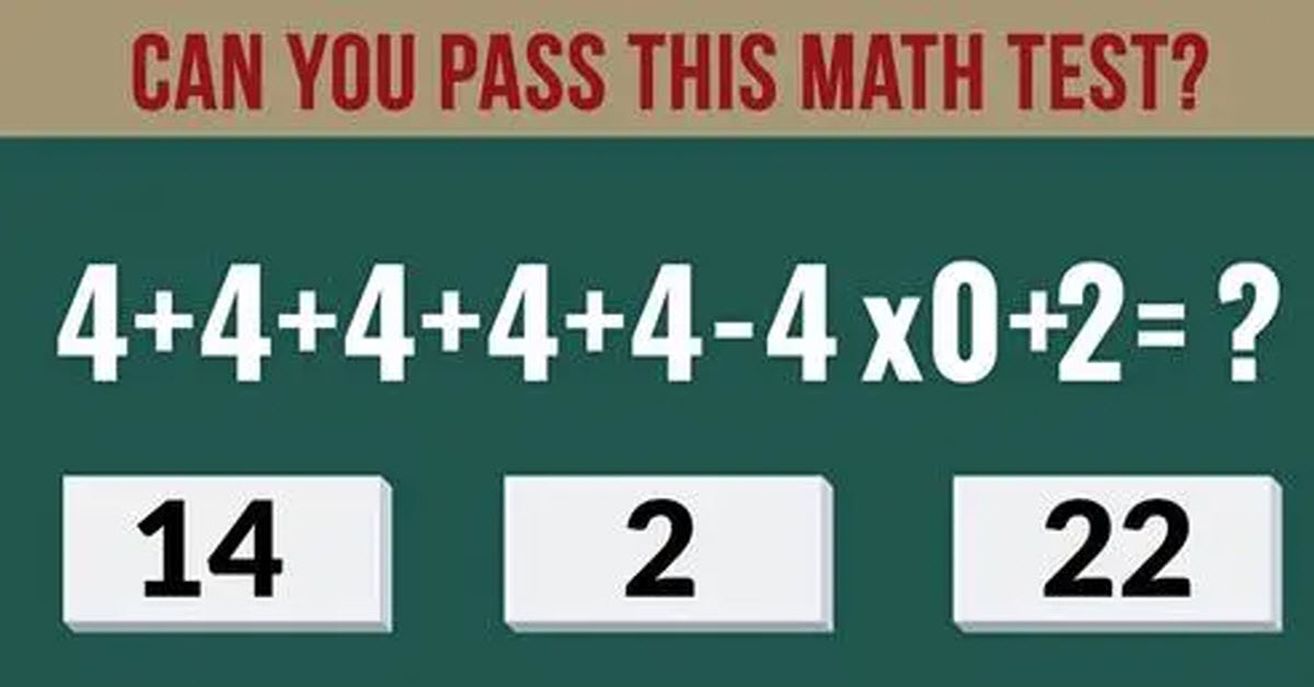 This Simple Math Question Will Stump You If You Are Older Than 12